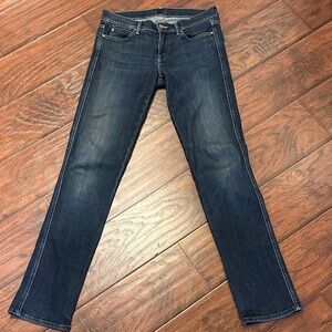 MOTHER Straight Leg Jeans - Deep Indigo